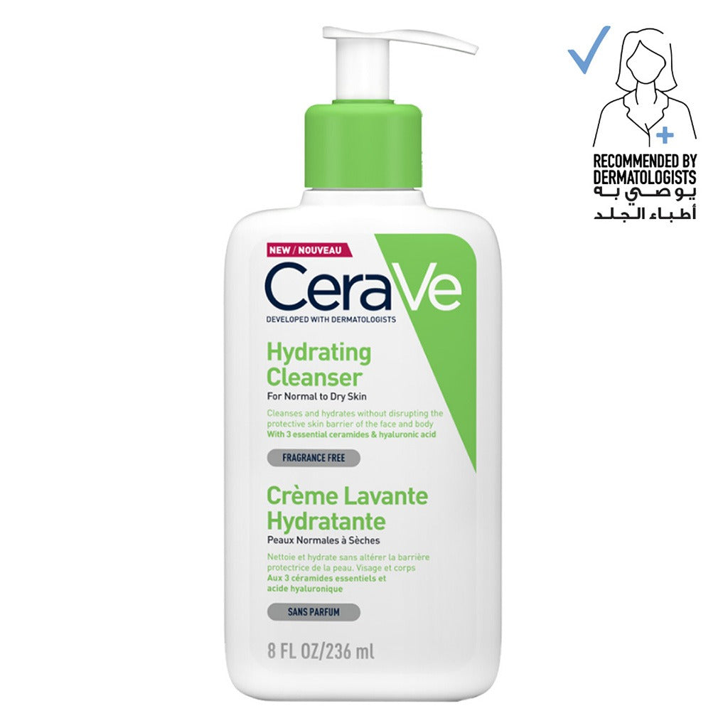 CeraVe Hydrating Fragrance Free Cleanser For Normal To Dry Skin 473ml